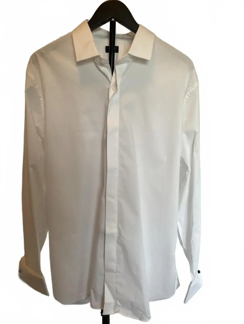 J.Crew Thompson Tuxedo Shirt White 17.5 35 Men's Formal Black Tie Wedding NWT